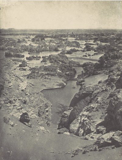 Nubiya. İkinci Kataraktın Cavalier Görünümü, 1850. by Maxime Du Camp