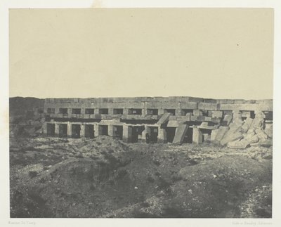 Karnak Sarayı, Sarayın Özel Daireleri, Tothmes Gezinti Yolu III; Teb by Maxime Du Camp