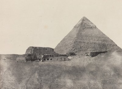 Kefren Piramidi, Orta Mısır, 184951, 1852 basılmış. by Maxime Du Camp