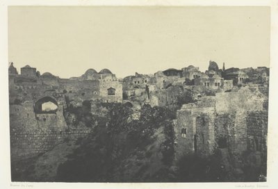 Batı Mahallesi, Kudüs, Filistin, 184951, 1852 basılmış. by Maxime Du Camp