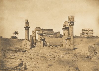 Herment Hermentis Tapınağı Harabeleri, 1849-50. by Maxime Du Camp