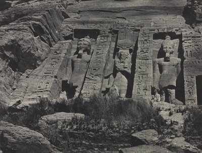 Hathor Kaya Tapınağı'nın Güney Bölümü, Abu Simbel by Maxime Du Camp