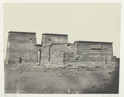 Dakkeh Antik Pselcis Tapınağı, Nubia, 184951, 1852 basılmış. by Maxime Du Camp
