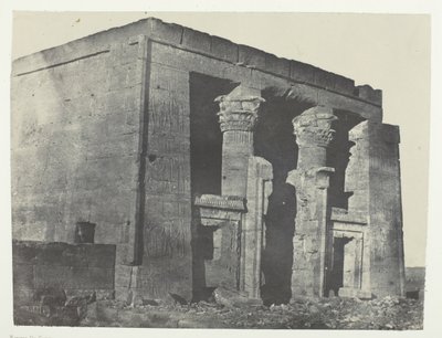 Temple De Dakkeh, Naos, Nubie, 184951, 1852 basılmış. by Maxime Du Camp