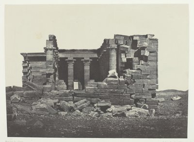 Maharakkah Hiera Sycaminos Yunanlılar Tapınağı, Nubia, 184951, 1852 basılmış. by Maxime Du Camp