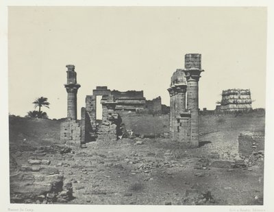 Hermontis Tapınağı, Yukarı Mısır, 184951, 1852