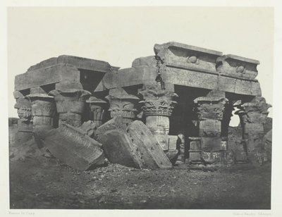 Ombos Tapınağı, Yukarı Mısır, 184951, 1852