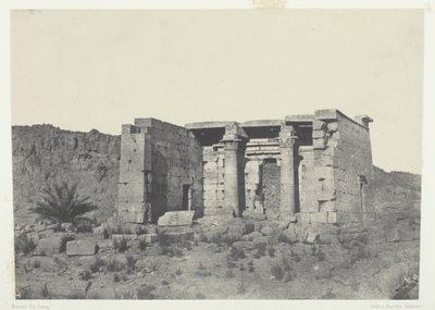 Tafeh Tapınağı Antik Taphis, Nubia, 184951, 1852 basılmıştır. by Maxime Du Camp