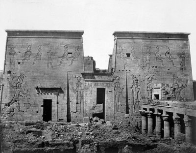 Philae Tapınağı, Nubia, Mısır, 1852 by Maxime Du Camp