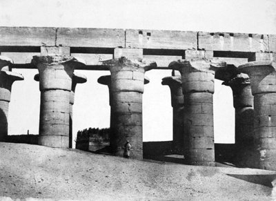 Tapınak kalıntıları, Mısır, 1852. by Maxime Du Camp