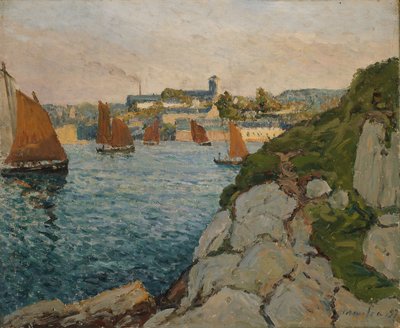 Güneş Işığında Douarnenez, 1897 by Maxime Emile Louis Maufra