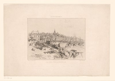 Gezicht op de cennet van Trouville Trouville'deki Eski Liman (nesne üzerine başlık) The Elegant Life (nesne üzerine seri başlığı) by Maxime François Antoine Lalanne