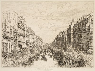 Bulvar Montmartre, Paris by Maxime Lalanne