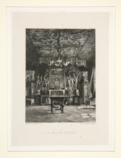 Le salon rouge (Kırmızı Oda), pl. 5 süitten Chez Victor Hugo (Victor Hugo by Maxime Lalanne