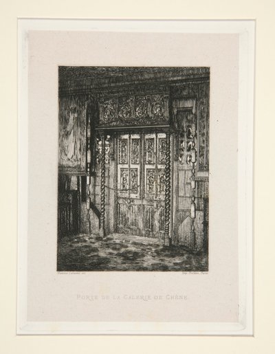 Porte de la galerie de ch?ne (Kapı Meşe Galerisi), pl. Süitten 8 Chez Victor Hugo (Victor Hugo by Maxime Lalanne
