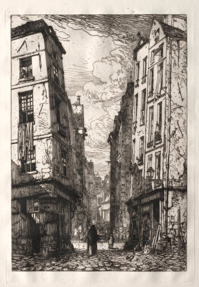 Rue des Marmousets (Eski Paris) by Maxime Lalanne