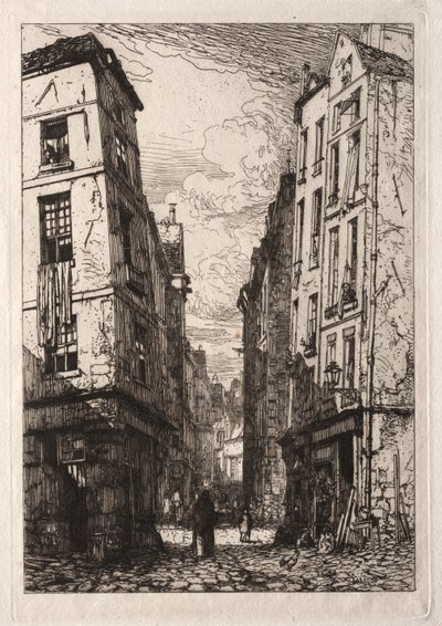 Rue des Marmousets (Eski Paris) by Maxime Lalanne