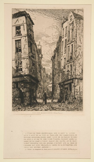 Rue des Marmousets (Eski Paris) by Maxime Lalanne