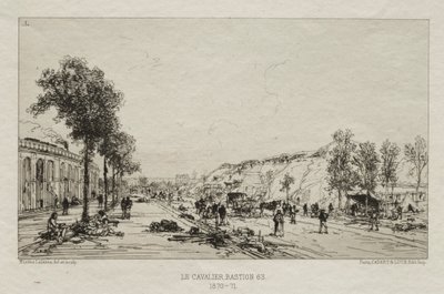 Paris Kuşatması'nın sanatsal anıları: Le Cavalie (Bastion 63) by Maxime Lalanne