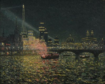 Gece Perisi: Evrensel Sergi 1900 Gece şenlikleri: Dünya Fuarı 1900, 1900. by Maxime Maufra