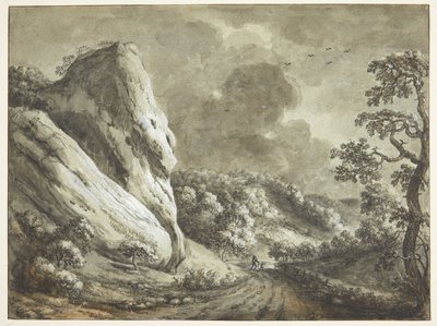 Kayalıklar ve ormanlık yamaçlar arasındaki yol by Maximilian Neustück