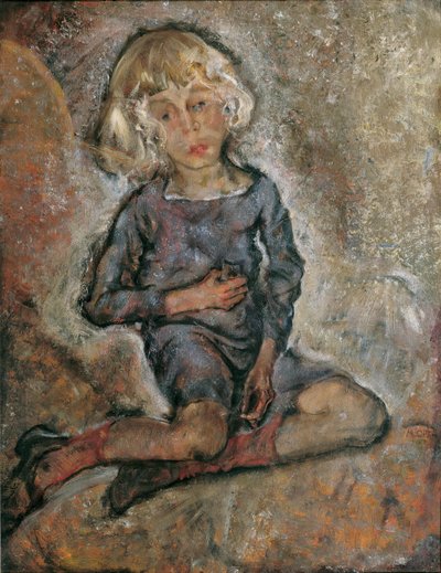 Manfred Osthaus tarafından bir çocuğun portresi by Maximilian Oppenheimer