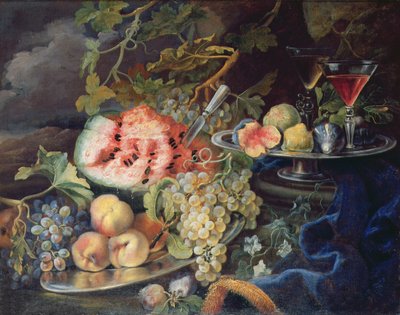 Natürmort (tuval üzerine yağlı boya) by Maximilian Pfeiler or Pfeiller
