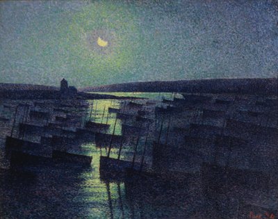 Kamare, Mehtap ve Balıkçı Tekneleri by Maximilien Luce