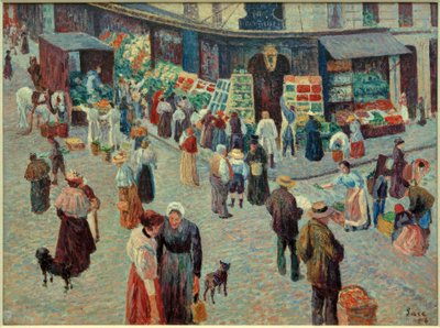 Bakkal, Rue des Abbesses by Maximilien Luce