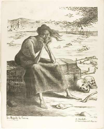 Majesteleri Kıtlık, Sicilya Kraliçesi by Maximilien Luce