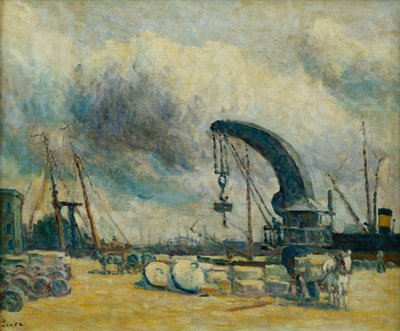 Liman, Rıhtım, Schiedamm, 1907 by Maximilien Luce