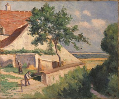 Rolleboise, Kilisenin Arkasında by Maximilien Luce