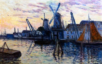 ಹಾಲೆಂಡ್‌ನಲ್ಲಿ ವಿಂಡ್‌ಮಿಲ್‌ಗಳು, 1908 ಟರ್ಕ್ by Maximilien Luce