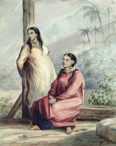İki Tahitili Kadın, 1841-48 dolayları by Maximilien Radiguet