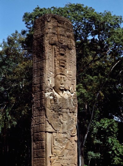 Büyük meydandaki E stelinden detay by Mayan