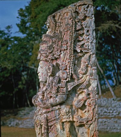 Stel H, Törenler Meydanı, MS 731 by Mayan