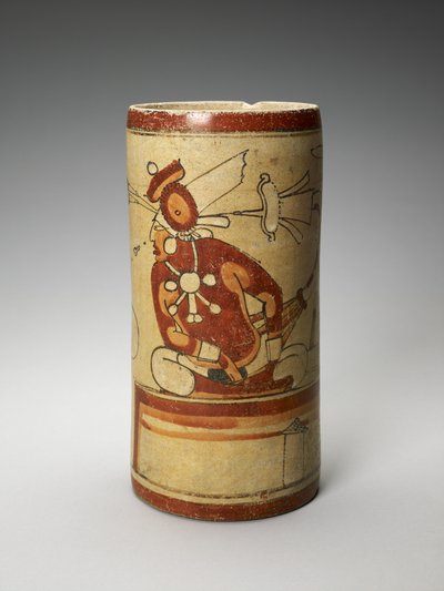 Sunum Sahneli Vazo, MS 600-900 (astarlı toprak kap) by Mayan