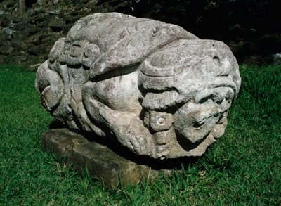 Bir gres bloğuna oyulmuş zoomorfik sunak by Mayan