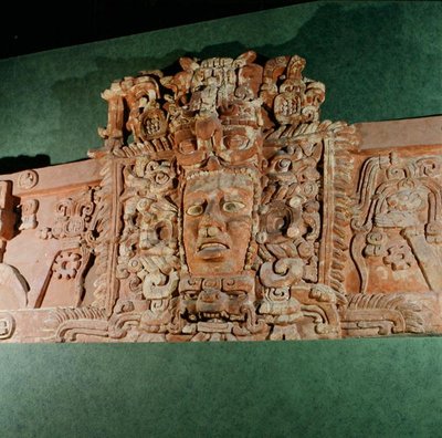 Mimari Maske, Campeche, Yucatan Yarımadası, Meksika (sıva) by Mayan Mayan