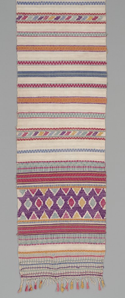 Tören kumaşı, c.1905-35 (pamuk ve ipek) by Mayan Mayan
