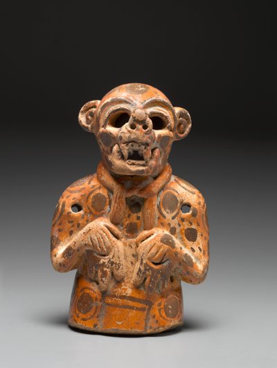 Effigy, c.400-500 (seramik ve pigment) by Mayan Mayan