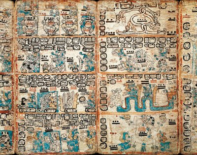 Madrid Kodeksi, boyalı minyatürler by Mayan Mayan