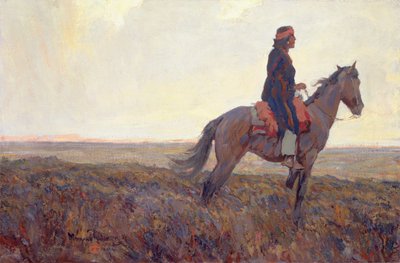 Navajo (tuval üzerine yağlıboya) by Maynard Dixon