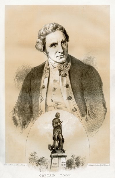 Kaptan James Cook, 18. yüzyıl İngiliz deniz subayı ve kaşif, 1879 by McFarlane and Erskine