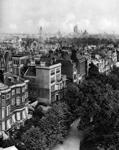 Queens Walk, Green Park, Londra, 1926-1927 boyunca evler. by McLeish