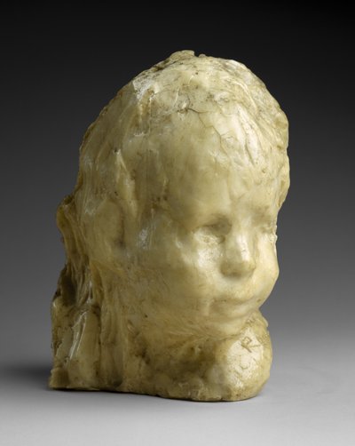 Bir Çocuğun Başı (Yahudi Çocuk), c.1892 (mum ve alçı) by Medardo Rosso