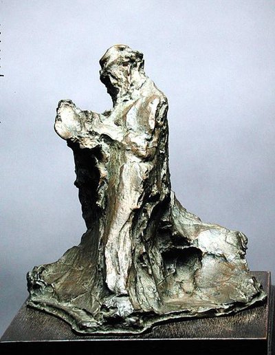Adam okuma (gazete okuyan bir adamın etkisi) by Medardo Rosso