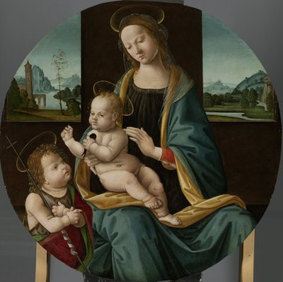 Bebek Aziz Vaftizci Yahya ile Bakire ve Çocuk Maria, Johannes de Doper