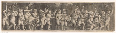Putti alayı ile Frizce by Meester van de Dobbelsteen