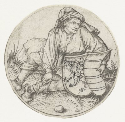 Çiftçi boş arması ile by Meester van het Amsterdamse Kabinet